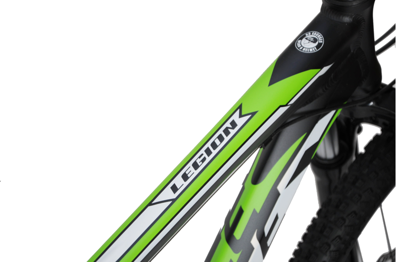 Veloce Legion Mountain Bike Black and Green-5